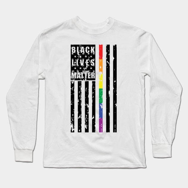 Black Queer Lives Matter - Black Long Sleeve T-Shirt by KCDragons